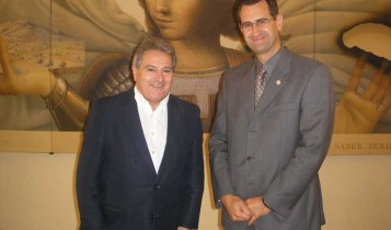 Alfonso Rus y el Vicerector de la Universidad CatÃ³lica