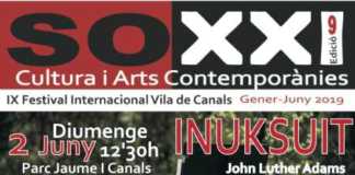 Concierto de clausura de la IX edición del Festival Internacional SoXXI. 2 de junio a las 12’30 en el Parque Jaume I de Canals. Entrada libre.