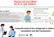 El Departament de Salut Xàtiva-Ontinyent impulsa una campanya per a l’ús responsable dels anomenats ‘protectors d’estómac’