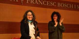 Mònica Oltra rep a Xàtiva el guardó l’Esqueix Francesc Bosch i Morata