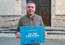 El PSPV de l’Alcúdia de Crespins denuncia un cost de interessos de demora després de renunciar a una ajuda de la Diputació