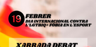 Xàtiva acull una xarrada-debat sobre l’LGTBIQ+fòbia en l’esport el 19 de febrer